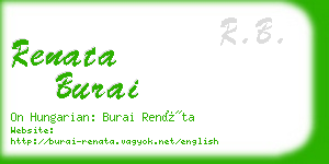 renata burai business card